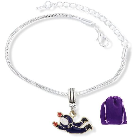 Astronaut Spaceman Bracelet - Blue Suit Floating - Picture 1 of 9